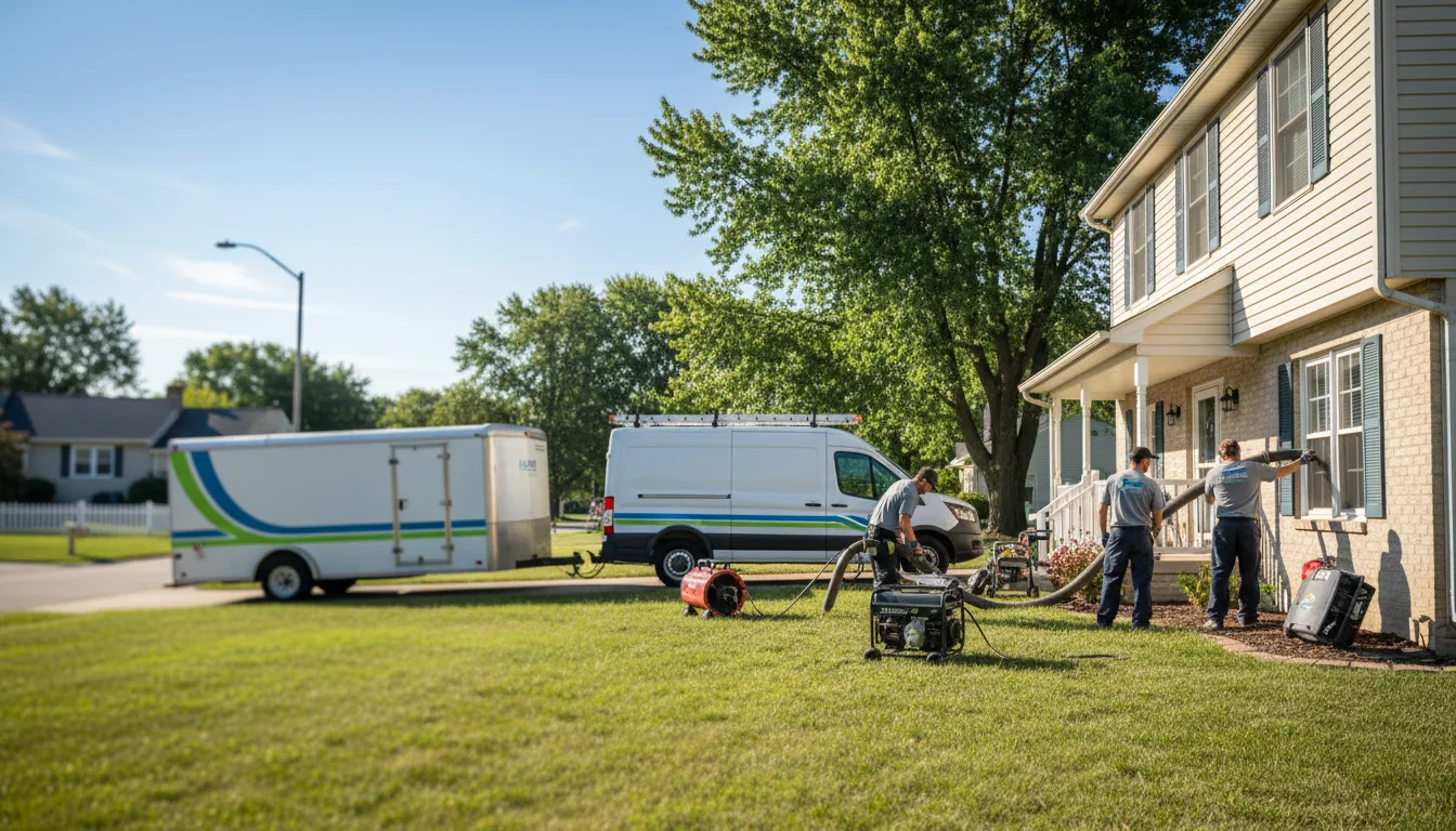 Flooded Basement Restoration And Cleanup With Repair in Yorktown, IN near me